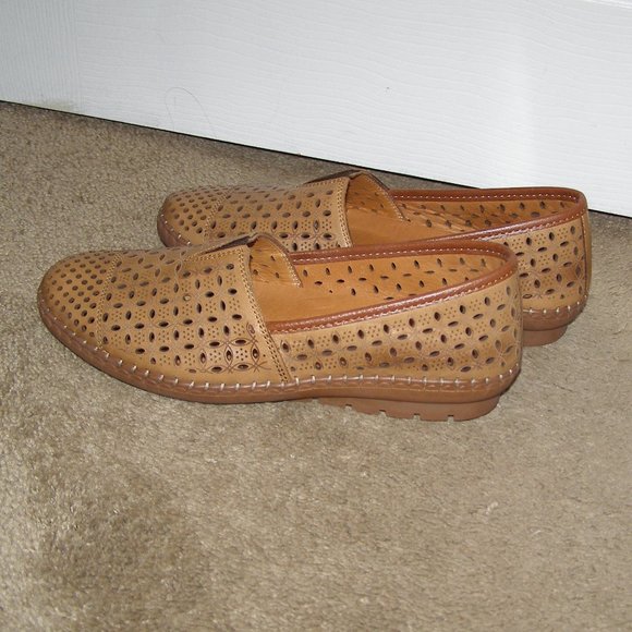 NEW size 8.5 SPRING STEP Oralis Brown Loafers With Box - Picture 6 of 9